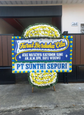 Papan Bunga Duka di Andong